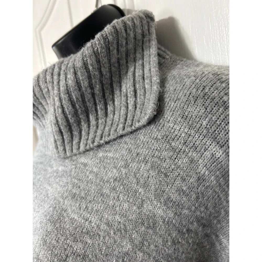 Banana Republic Womens Medium Grey Cowl Neck Oversized Knit Sweater 18A08052-W-4